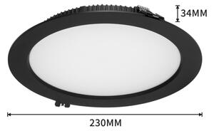 Immax NEO 07297L - LED stmievateľné podhľadové svietidlo DOWN LED/36W/230V Wi-Fi, Tuya priemer 23 cm, čierna