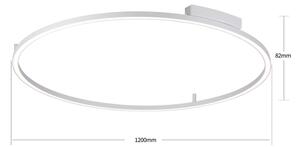 Brilagi - Stmievateľné LED svietidlo PORTOFINO LED/85W/230V pr. 120 cm strieborné + DO