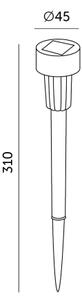 SADA 10x LED solárna lampa LED/0,06W/1,2V 6000K IP44 40 mAh