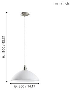 EGLO 88491 - Luster LORD 3 1xE27/60W/230V