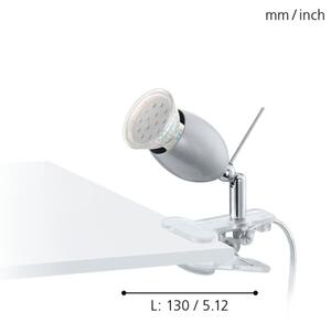 Eglo 93119 - LED lampa s klipom BANNY 1 1xGU10/3W/230V