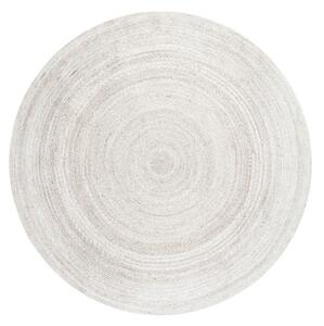 Koberec Hanse Home Jute Braided Rangpur biely kruh