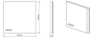 LDST SI-01-L-BZ8 - LED schodiskové svietidlo SILVER 8xLED//1,2W/230V 6500K