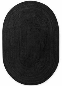 Koberec Hanse Home Jute Braided Rangpur čierny ovál