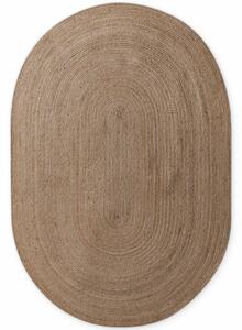 Koberec Hanse Home Jute Braided Rangpur naturálny / hnedý ovál
