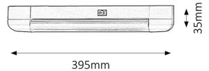 Rabalux 2306 - Podlinkové svietidlo BAND LIGHT 1xG13/10W/230V strieborná