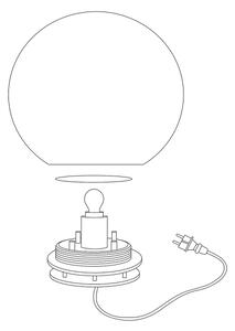 Eglo 98108 - LED RGBW Vonkajšie svietidlo MONTEROLO-C LED/9W/230V IP65 pr.600