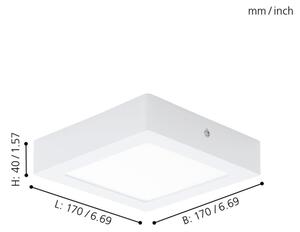 Eglo 94074 - LED stropné svietidlo FUEVA 1 LED/10,88W/230V