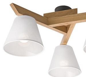 Brilagi - LED Prisadený luster ANTHONY 3xE14/40W/230V dub/biela