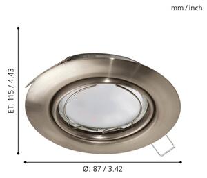 Eglo 94242 - LED Podhľadové svietidlo PENETO 1xGU10-LED/5W/230V