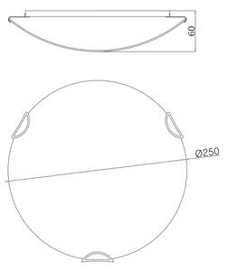 GLOBO 40402-1 - Stropné svietidlo CALIMERO 1xE27/60W/230V