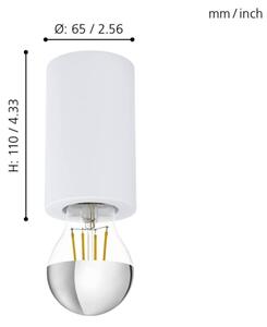 Eglo 99066 - Stropné svietidlo SALUZZO 1xE27/40W/230V