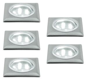SET 5x LED podlahové svietidlo 5xLED/0,5W/230/12V