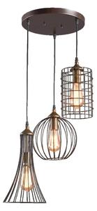 LUXERA 46073 - Luster na lanku TRION 3xE27/60W/230V