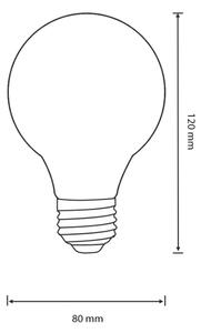 LED Žiarovka VINTAGE E27/4W/230V 80x120 mm 2200K