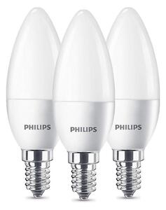 SET 3x 3x LED Žiarovka Philips B35 E14/5,5W/230V 2700K