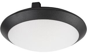 Rabalux 77235 - Vonkajšie stropné svietidlo so senzorom WELRO 1xE27/9W/230V IP65 priemer 30 cm čierna