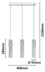 Rabalux 72187 - LED luster na lanku ONIXO LED/24W/230V 3000K