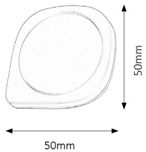 Rabalux 4647 - LED svítidlo so senzorom BILLY LED/0,5W/230V biela