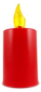 LED Sviečka LED/2xAA teplá biela 10,8 cm červená