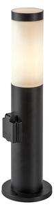Rabalux 77194 - Vonkajšia lampa so zásuvkou BLACK TORCH 1xE27/25W/230V IP44