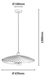 Rabalux 72055 - Závesné svietidlo na lanku BRIDGET 1xE27/40W/230V biela