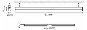 LED podlinkové svietidlo LED/9W/230V 4000K