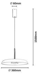 Rabalux 72044 - LED luster na lanku ODETE LED/18W/230V 3000K biela