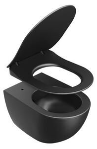 Ravak - WC sedátko Uni Chrome Flat - čierna
