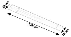 Rabalux 1450 - LED Podlinkové svietidlo BATTEN LED/10W/230V