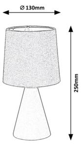 Rabalux - Stolná lampa 1xE14/40W/230V béžová