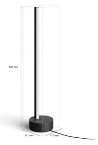 Philips - LED RGB Stmievateľná stolná lampa Hue LED/12W/230V 2000-6500K čierna