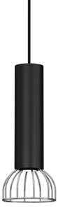 Luster na lanku DANTE 1xGU10/25W/230V čierna/lesklý chróm