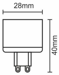 LED Žiarovka G9/5W/230V 4000K