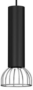 Luster na lanku DANTE 1xGU10/25W/230V čierna/lesklý chróm