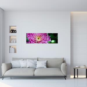Obraz kvetu na stenu (Obraz 90x30cm)