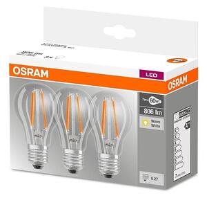 SADA 3x LED Žiarovka VINTAGE E27/7W/230V 2700K - Osram