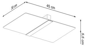 Sollux SL.1007 - Stropné svietidlo AZALIA 2xG9/40W/230V
