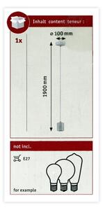 Paulmann 79750 - 1xE27/20W Luster na lanku NORDIN 230V