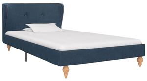 Rám postele modrý látkový 90x200 cm