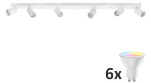 LED RGBW bodové svietidlo ANGIE 6xGU10/6,5W/230V biela