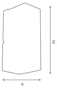 Nástenné svietidlo WALL 1xGU10/8W/230V čierna