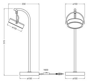 Osram - LED stolná lampa DECOR PUCK LED/11W/230V čierna