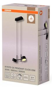 Osram - LED stmievateľný luster na lanku DECOR KYOTO 2xLED/10W/230V čierny