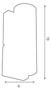 Nástenné svietidlo WALL 1xGU10/8W/230V biela