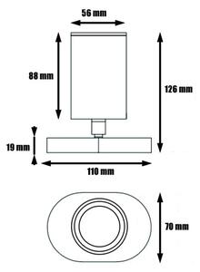 Bodové svietidlo KINIA 1xGU10/30W/230V biela