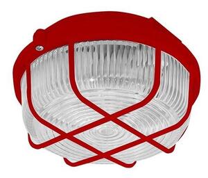 Vonkajšie stropné svietidlo 1xE27/100W/230V červená IP44
