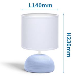 Aigostar - Stolná lampa 1xE14/40W/230V modrá/biela
