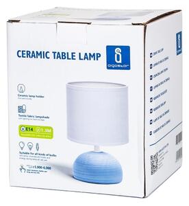 Aigostar - Stolná lampa 1xE14/40W/230V modrá/biela