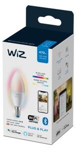 LED RGBW Stmievateľná žiarovka C37 E14/4,9W/230V 2200-6500K CRI 90 Wi-Fi -WiZ